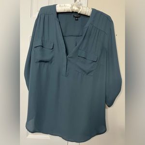 Torrid 3/4 Sleeve Harper Georgette Blouse